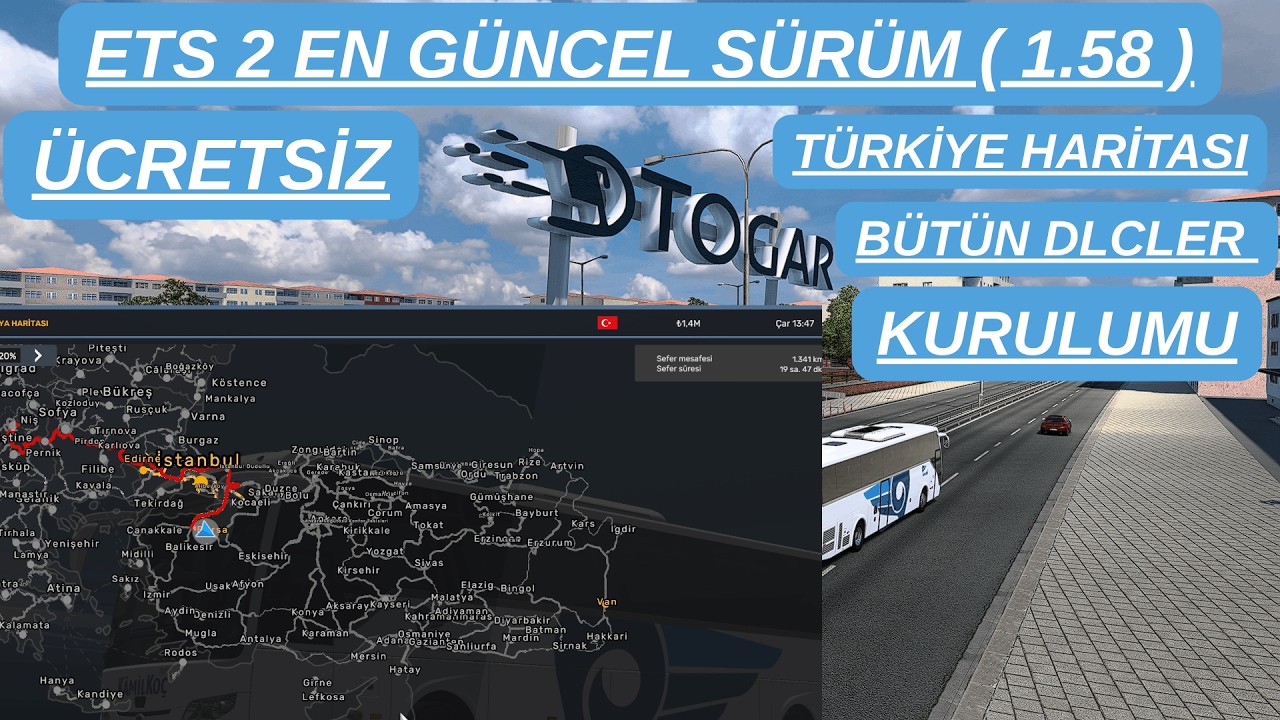 ETS 2 1.58 ÜCRETSİZ DLC VE TÜRKİYE HARİTASI KURULUMU