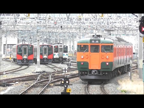 長野マラソン開催前の長野駅を発着する電車たち！臨時列車も運転予定！2023.4.18 JR長野駅 panasd 3066