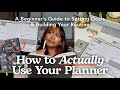 How to use a planner  beginners guide to starting setting goals  building a routine