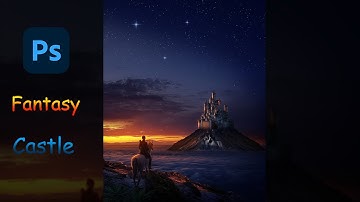 Creating Fantasy Castle in Photoshop - SPEED ART