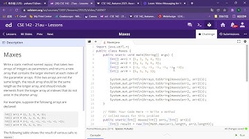 CSE 142  21au Problem Solving Portfolio - Maxes