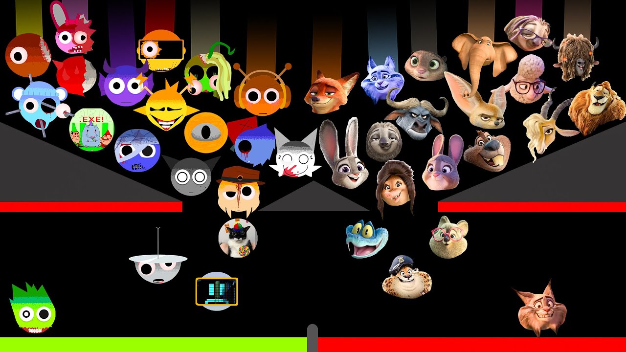 Sprunki Phas 2 vs Zootopia 2 Team Marble Race In Algodoo — Who Will Win?