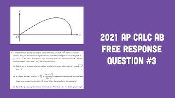 2021 AP Calculus AB FRQ #3