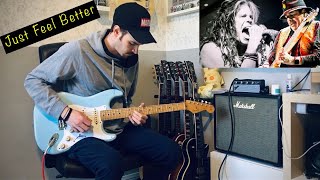 JUST FEEL BETTER - Santana Ft. Steven Tyler Guitar Solo Improvisation