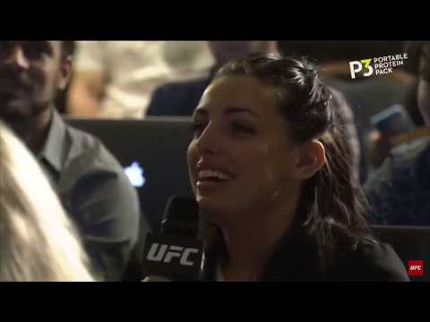 Jon Jones Gets Mad at Female Reporter Izabelle Kostic