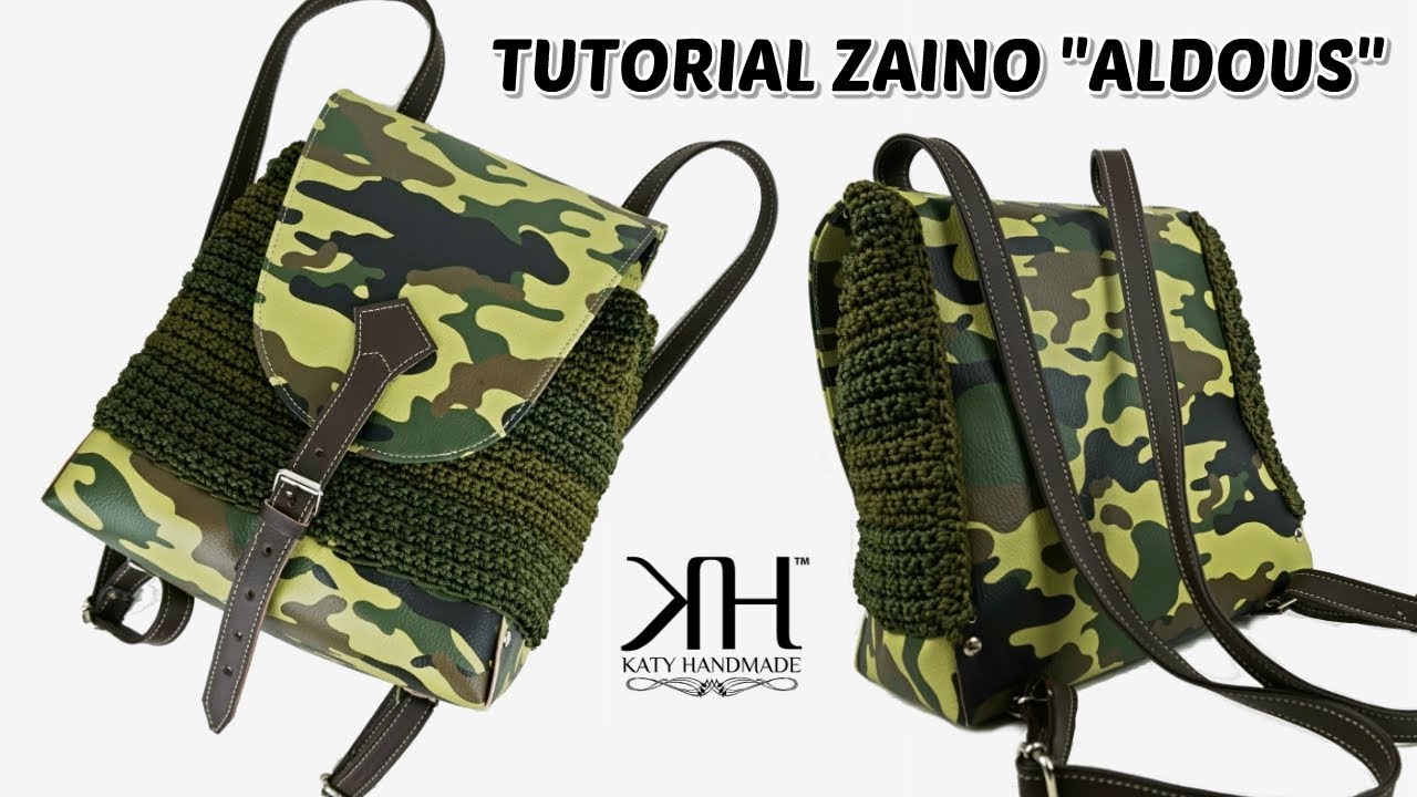Tutorial Borse Uncinetto Zaino Aldous Crochet Uomo Donna Katy Handmade Youtube