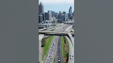 Busy day over Atlanta | full video in description  #drone #skyline #city #atlanta #hyperlapse