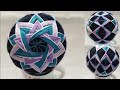 Japanese Temari Ball "Mandala" Tutorial 日本手鞠球"曼陀罗"制作教程