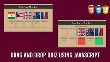 Drag and Drop Quiz Tutorial | Step-by-Step Guide| JavaScript project for beginners