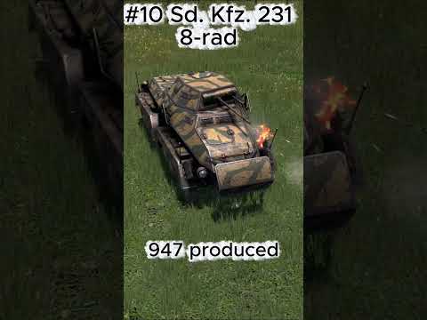 WW2 Top 10 most produced Armored Cars #ww2 #tank #weapons #gatesofhellostfront