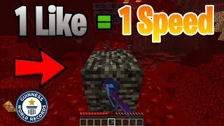 Breaking Bedrock in Minecraft FOR 1 YEAR, But Every Like Makes It Faster (World Record)