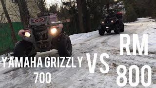 Лайт покатушка  РМ 800 VS Yamaha Grizzly 700 #русскаямеханика #драгрейсинг  #atv  #yamahagrizzly700