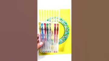 The Biggest #Spirograph on yellow paper 😲😎 - 10 | #asmr #shorts | Violet Color