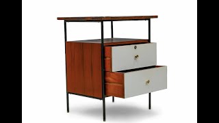 Side Table in Metal, Hardwood and Formica by Geraldo de Barros for Unilabor, c. 1950 - Lot 439