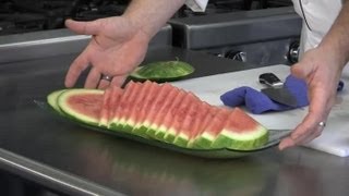 How to Slice Watermelon With a Knife : Cooking Tips