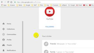 How to create new circle in Google plus