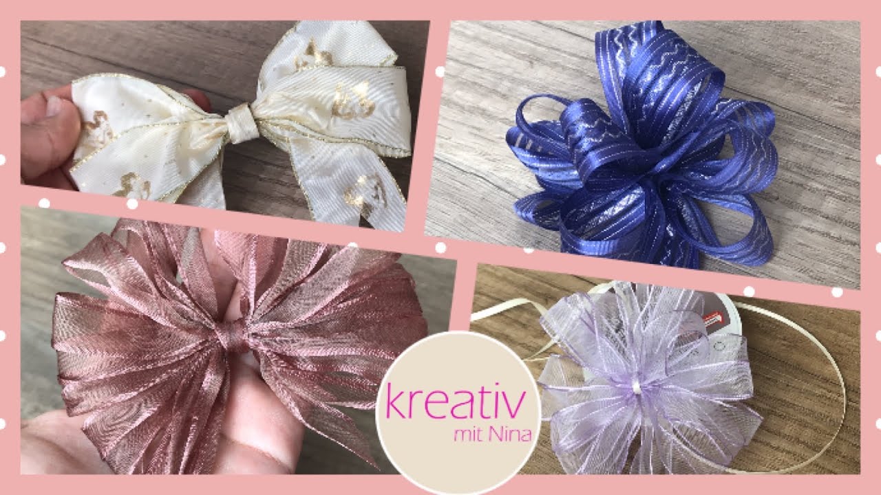 4 Schleifen binden für Geschenke 🎁 in 2 Minuten einfach 😍 Geschenke einpacken 🤩 Christmas crafts