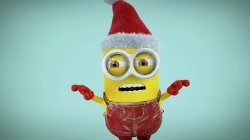 Blender 3D,Christmas,minions,character
