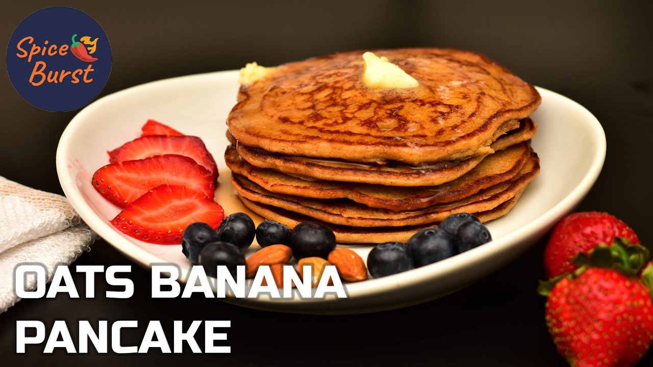 How to make Oats Banana Pancakes Healthy Breakfast Recipe No Sugar