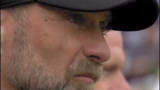 Jürgen Klopp gets emotional as the fans sing YNWA for his last match. 🥺