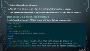 Adding the .hidden-item Class to All Items Except the First Child in Vanilla JS