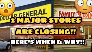 What's Next? STORES CLOSING | DOLLAR GENERAL & FAMILY DOLLAR CLOSING IT'S DOORS | PREP NOW!