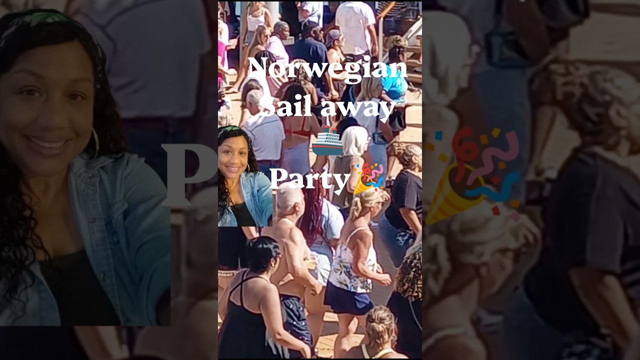 Time for the Sailaway Party Norwegian Jewel 🥳🎉🚢 #sailawayparty#sailaway