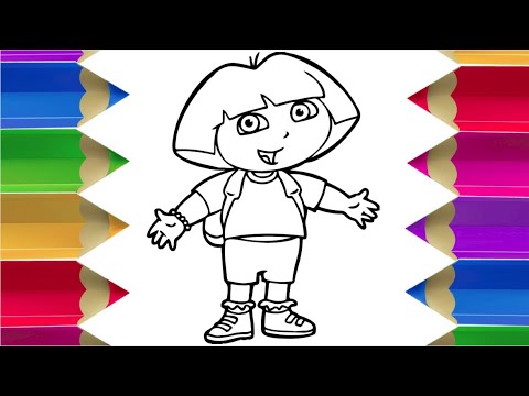 How To Draw Dora - The Explorer Step By Step Easy Guide Tutorial | Draw  Sketch Doodle- Dora Explorer - Youtube