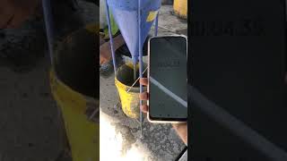 Marsh Cone used for viscosity of cement grouts.