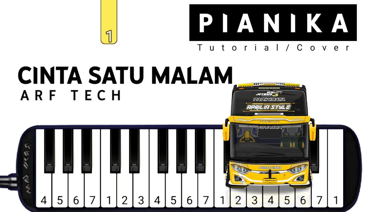 Pianika Telolet Basuri CINTA SATU MALAM ARF TECH - Tutorial Pianika