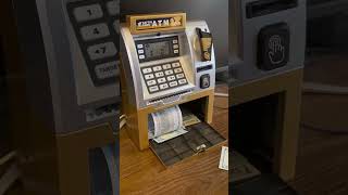 Mini Atm Piggy Bank For Kids Toy withdrawls atm atmmachine kidstoy