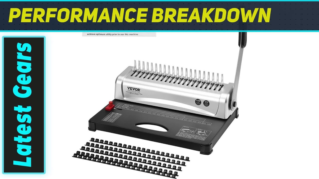 VEVOR Binding Machine: The Ultimate 21-Hole Book Binder for Home & Office