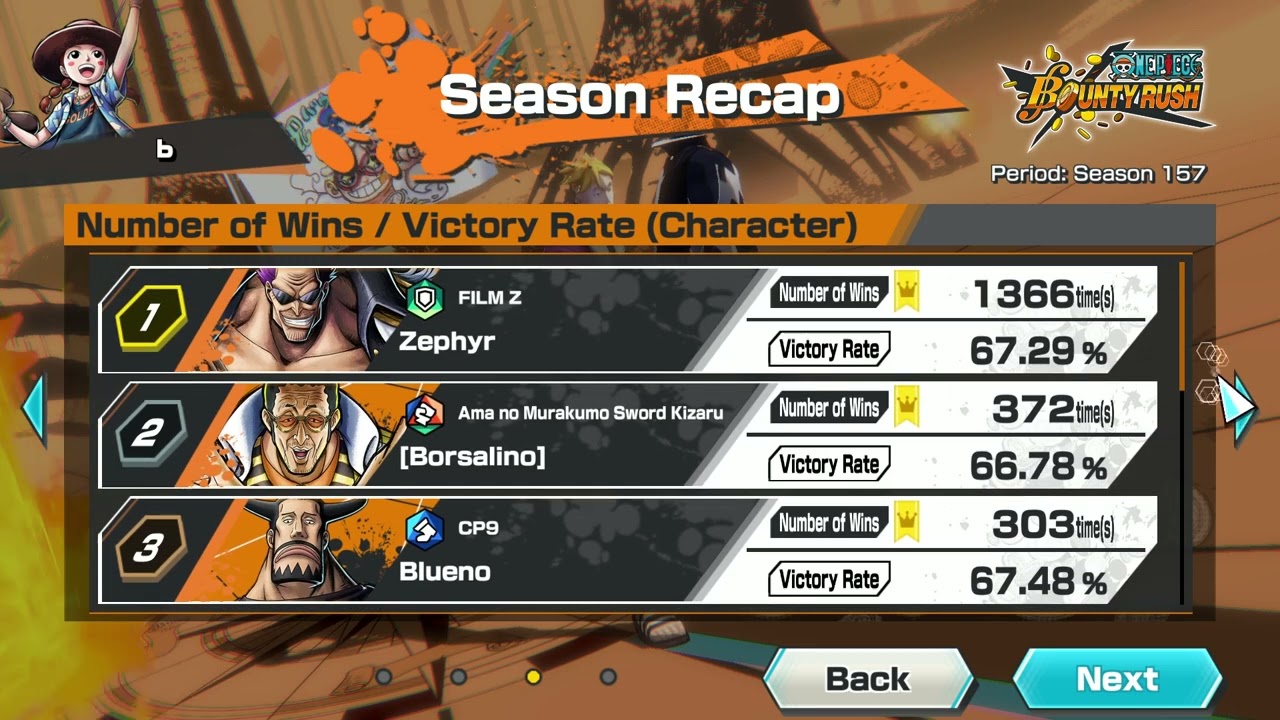 One piece bounty rush | Opbr Season 157 Rank 9