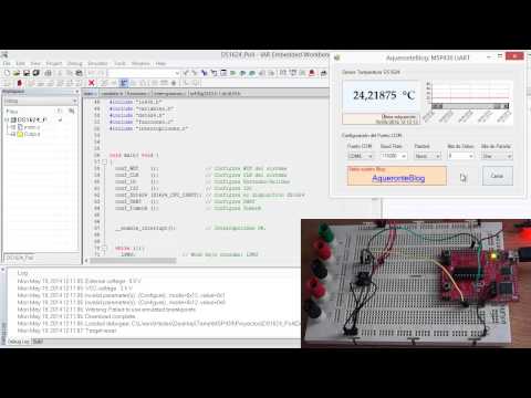 MSP430 Launchpad + MSP430G2553 + DS1624 + I2C + UART + C#