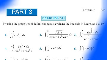 Exercise 7.11 class 12 | part 3 | integration