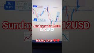 #sunday  profit 12USD #trading #tradingstrategy #tradingsystem #currencytrading #crypto #begginers