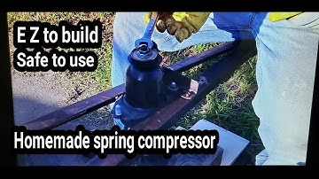 Homemade strut spring compressor | Awesome easy to use | DIY