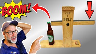 Scrap Wood Project! CRAZY Bottle Opener…Catapult Style!!