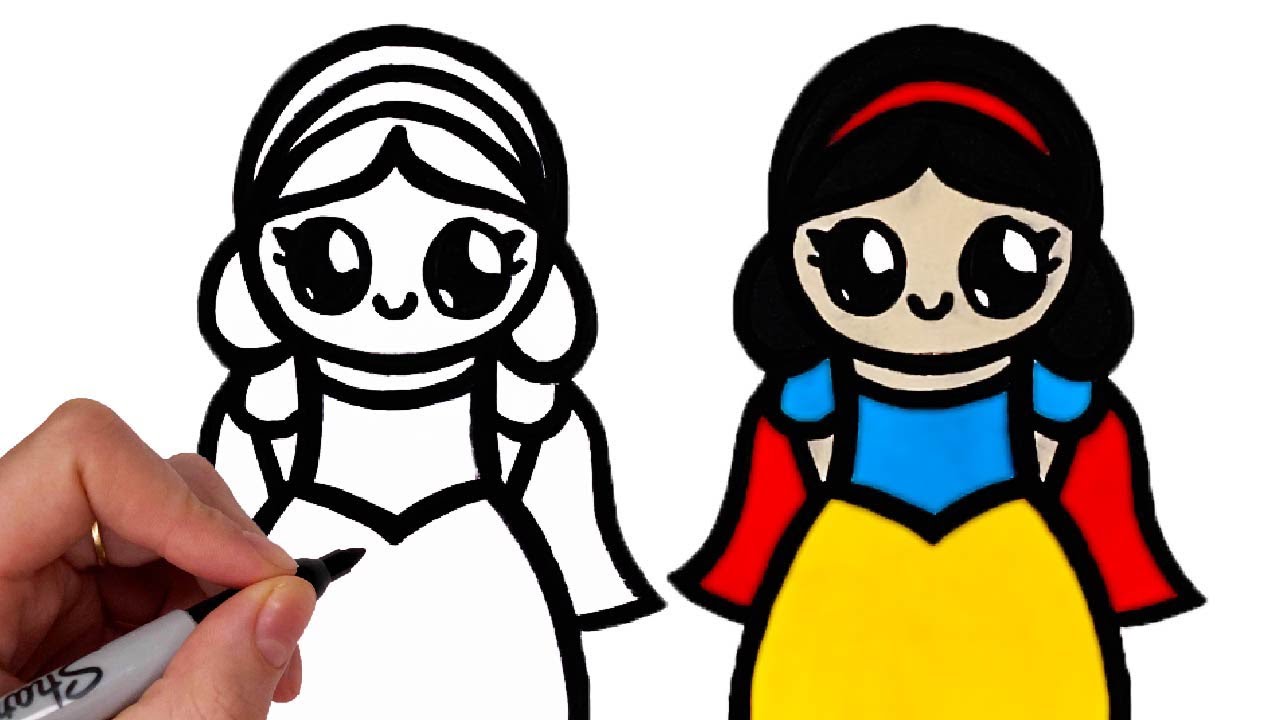 Dessin De Blanche Neige Facile