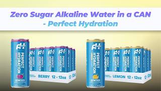 Zero Sugar Alkaline Water in a CAN - Perfect Hydration