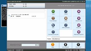 IBM/Toshiba SurePOS ACE Close and Some Transactions with Store Integrator