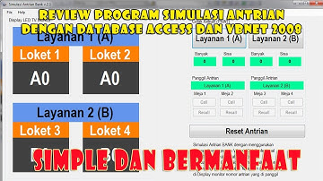 Review Program Antrian Dengan Database Access dan Bahasa VBnet 2008 Pro