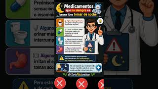 Ciertos medicamentos que no es recomendable de noche #curionaturaleza #salud #datoscuriosos