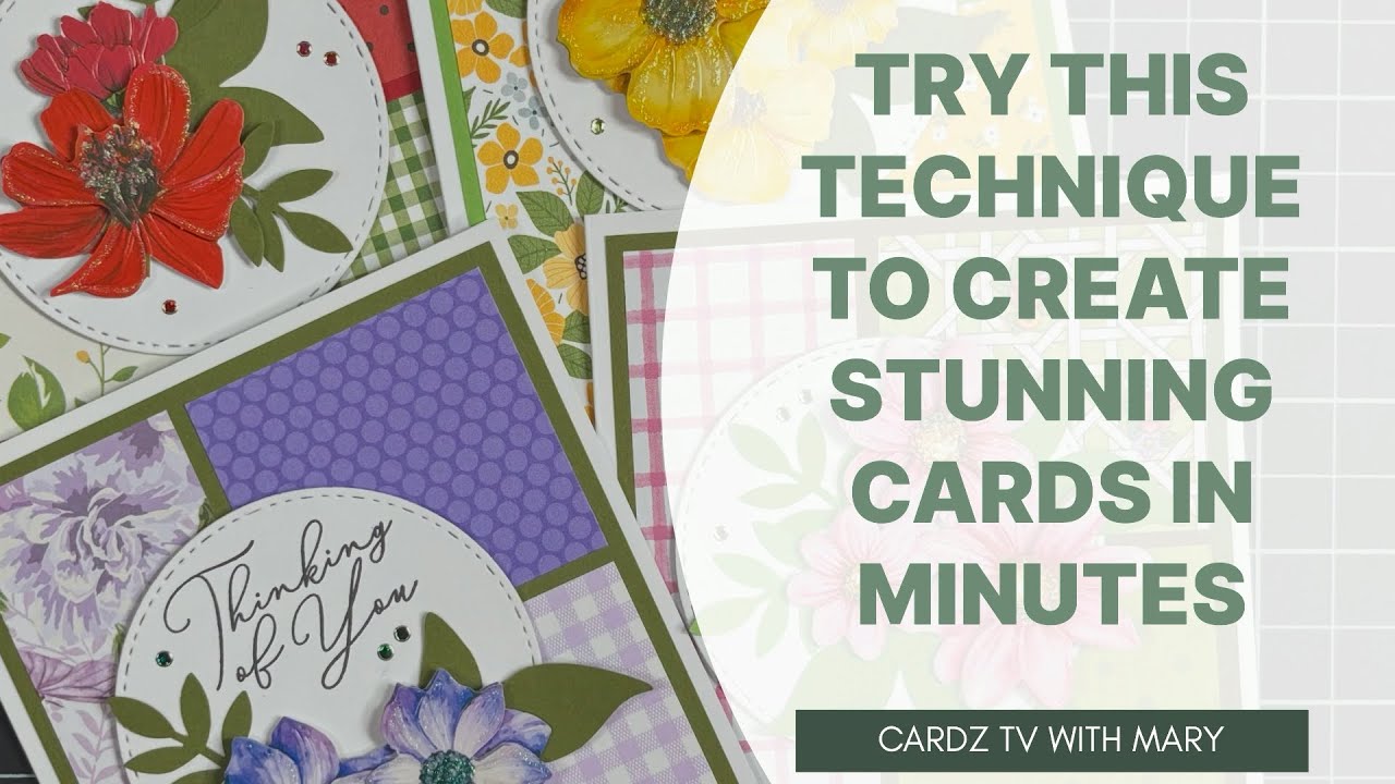 TRY THIS TECHNIQUE TO CREATE STUNNING CARDS IN MINUTES