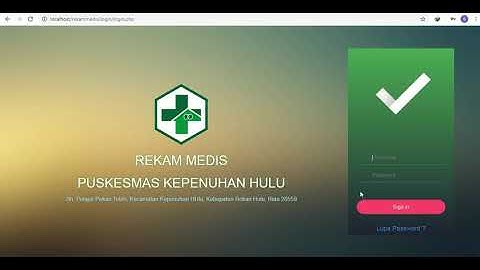 [SOURCECODE] Aplikasi Rekammedis