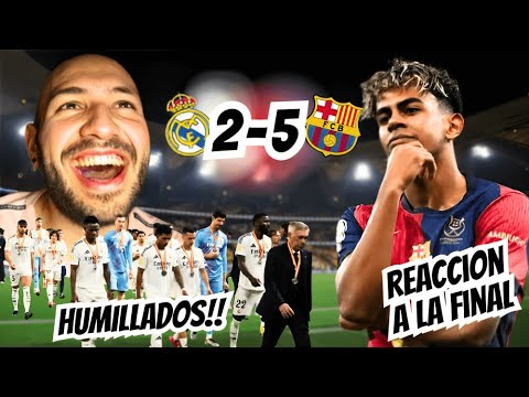 ¡EL BARÇA humilla al REAL MADRID en un épico partido de la Supercopa de ...