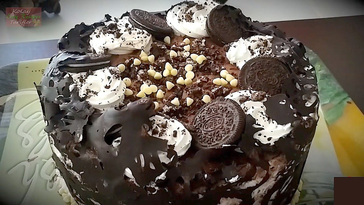 🍁 Evde kolay OREOLU PASTA nasıl yapılır tarifi 🍁 EASY OREO CAKE RECİPE