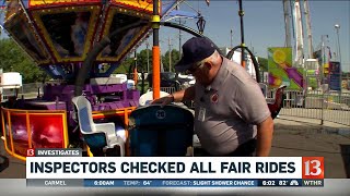 Inspectors check all fair rides