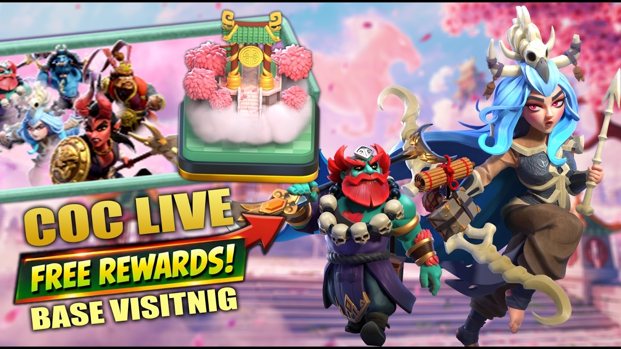 LIVE NEW Cloud Contest Event Rewards 😍 | Clash of Clans Lunar Event 🔴 COC Live Base visit 