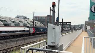 Triple Amtrak Action (P2116 w/Freedom Acela, P041 & P094 w/642)